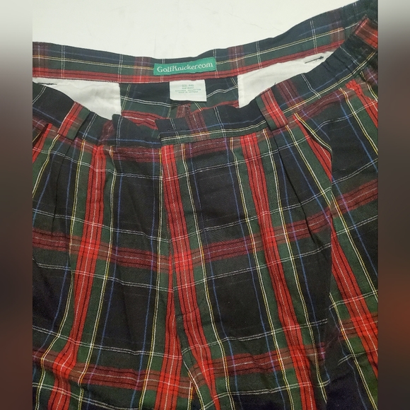 Golf Knickers  Mens Navy Tartan Plaid Classic Golf Pants sz 44 Short - Picture 7 of 7